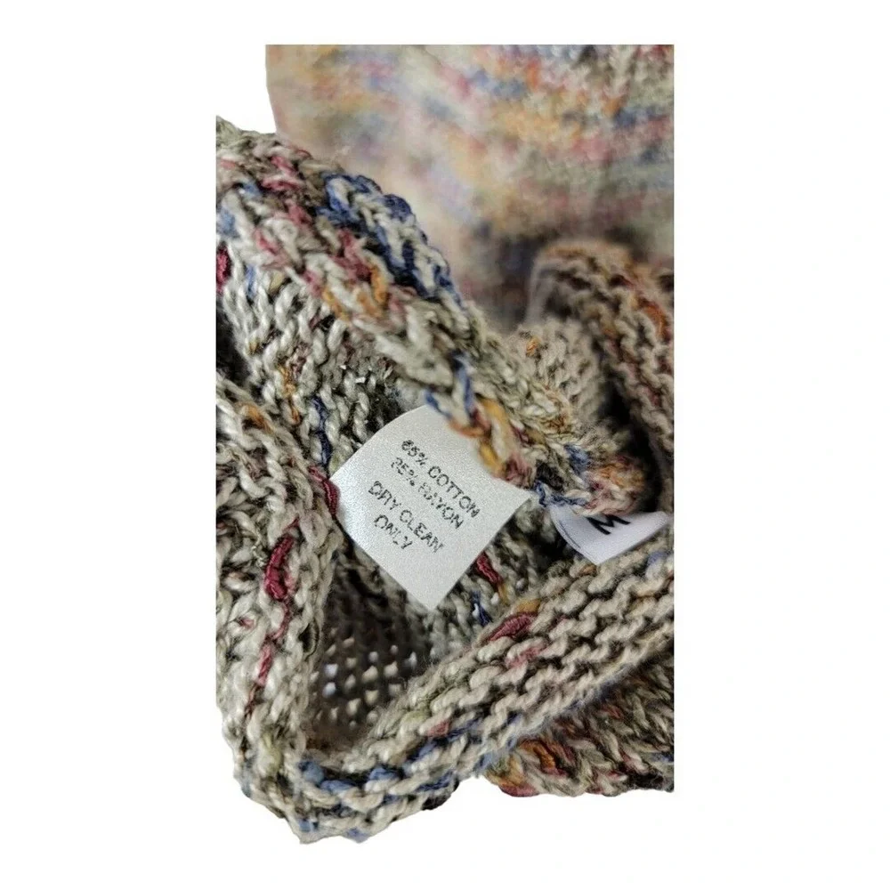 Ani Barrie Multicolor Pullover Sweater With Wooden Button Detail Size M - Picture 4 of 5